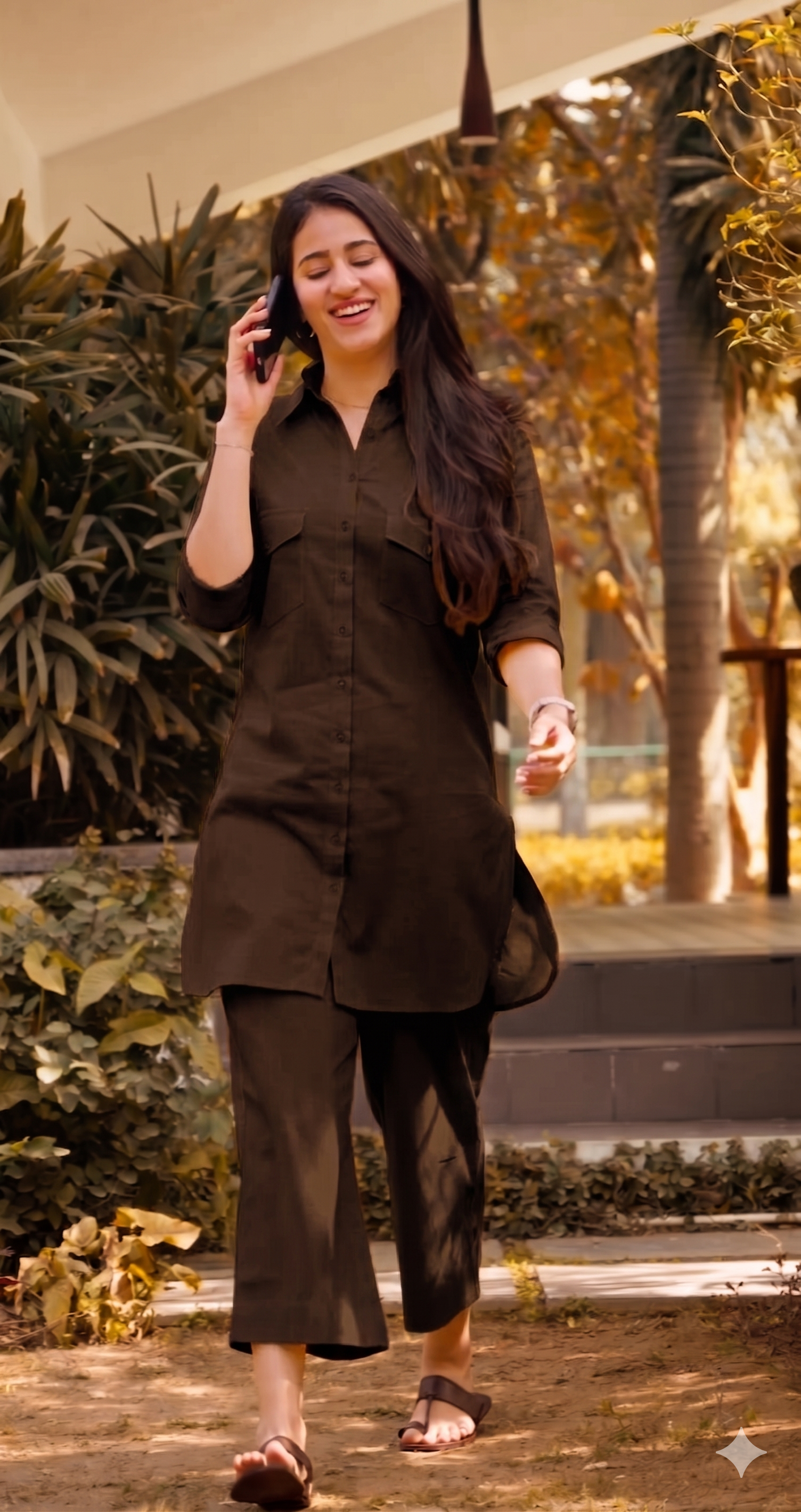 Bougainvillea Cotton Chambray Kurta Set - Butter Yellow | Premium Quality | Prim Ora