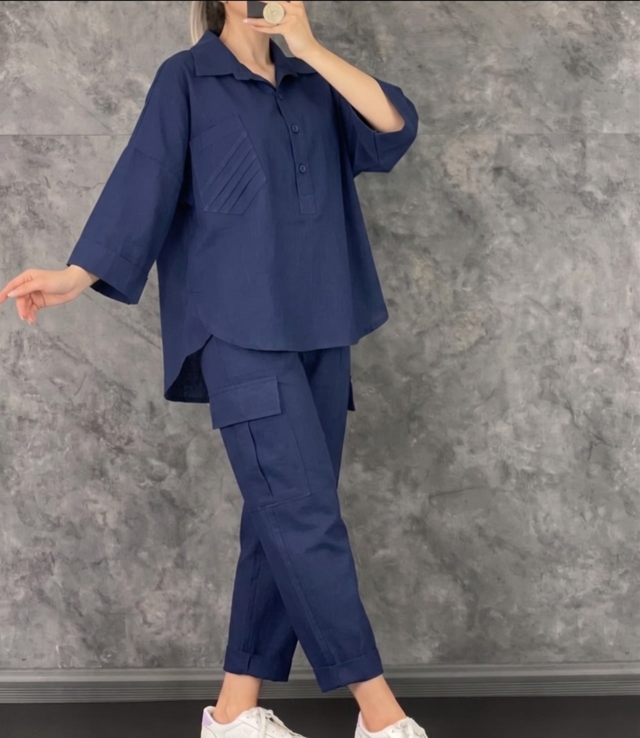 Behtareen aur Aaramda Green Linen Co-ord Set