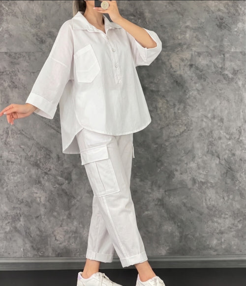 Behtareen aur Aaramda Green Linen Co-ord Set