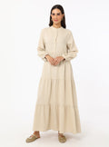 Beige - Modest Dress